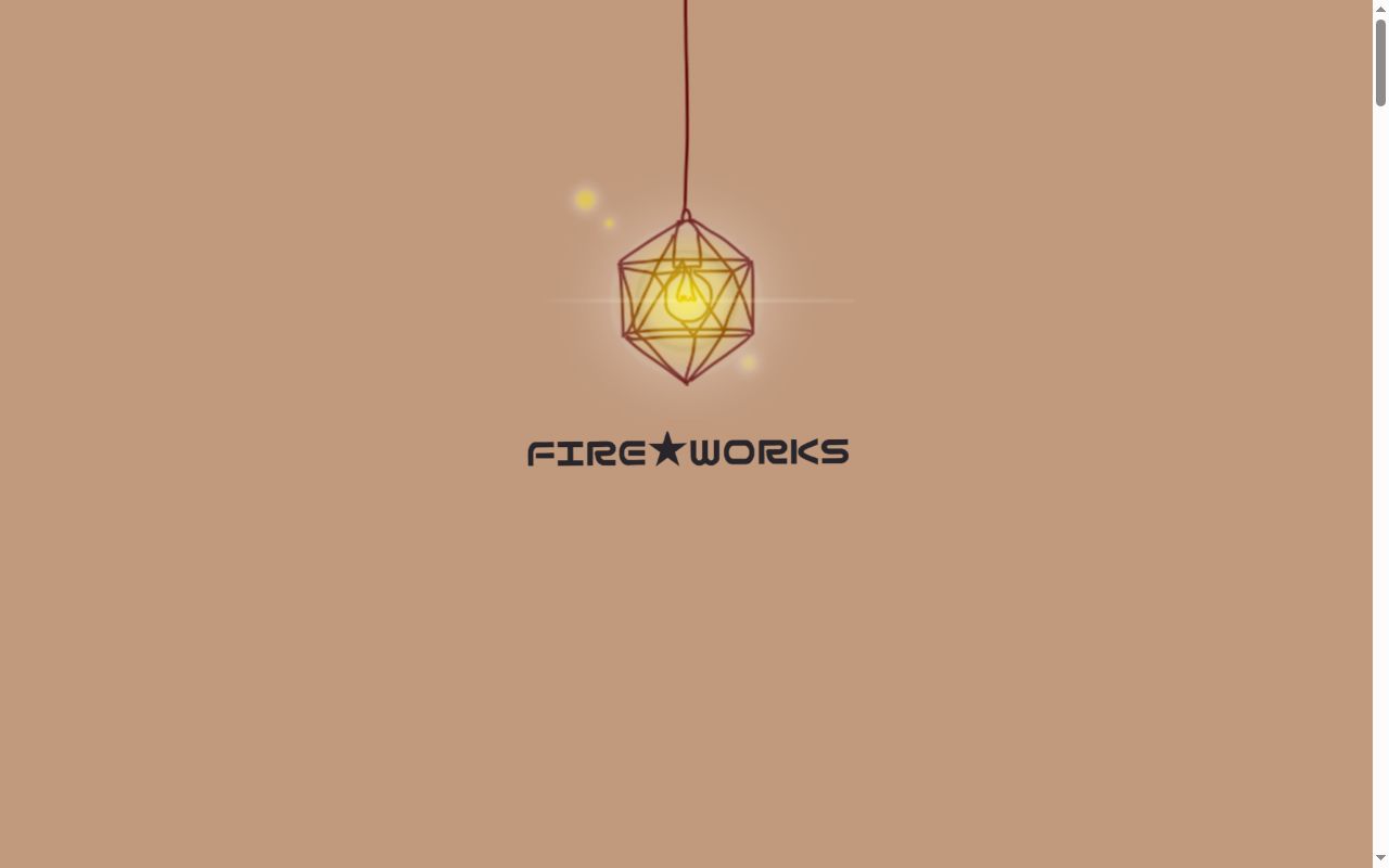 Fire★worksの公式サイトのスクリーンショット
